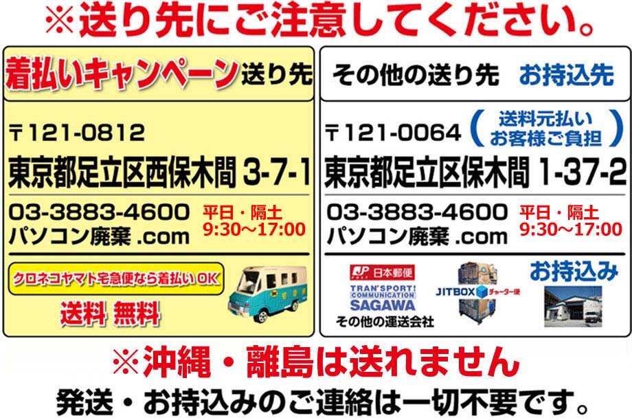 送り状伝票の記入方法