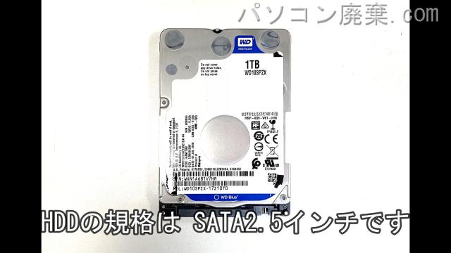 MS-16JF搭載されているハードディスクはHDD(SATA2.5)です。