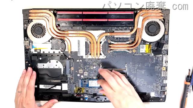 MS-16JFのHDD(SSD)の場所です