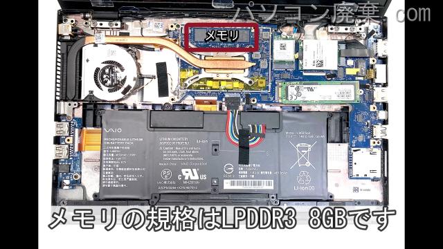 VAIO VJPK11C12Nのメモリの場所