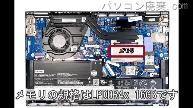 ideaPad Flex 5 14ALC05に搭載されているメモリの規格はLPDDR4x