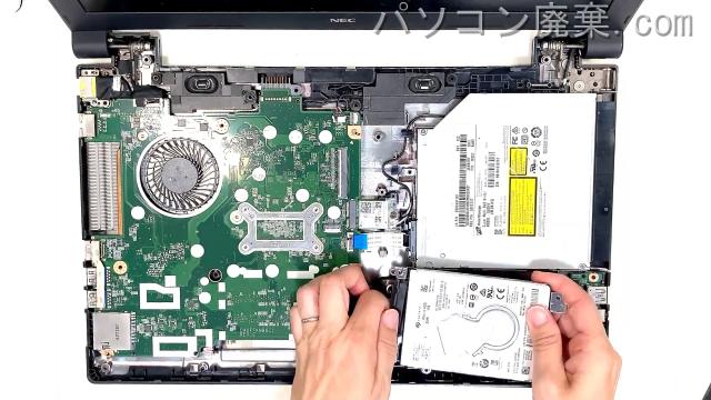 VersaPro PC-VKV27FB7S4R3のHDD(SSD)の場所です