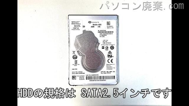 LIFEBOOK AH42/W FMVA42WW搭載されているハードディスクはHDD(SATA2.5)です。