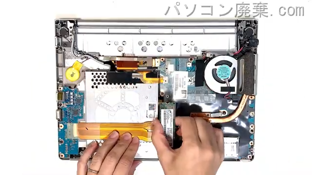 Let's note CF-SV7HD4VSのHDD(SSD)の場所です