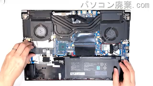 GALLERIA GCL2060RGF-TのHDD(SSD)の場所です