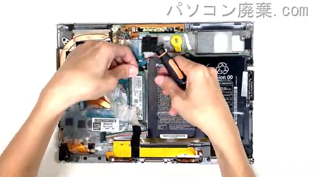 Let's note CF-XZ6RD3VSのHDD(SSD)の場所です