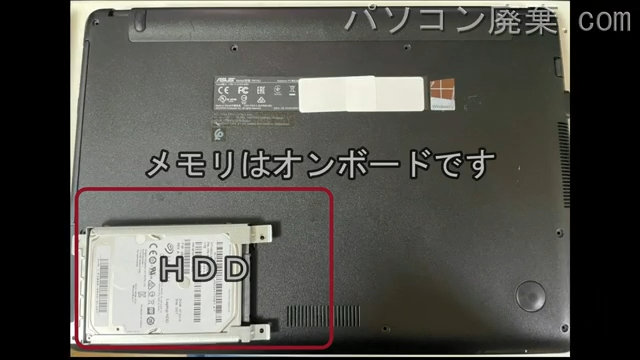 R414Uを背面から見た時のメモリ・ハードディスクの場所