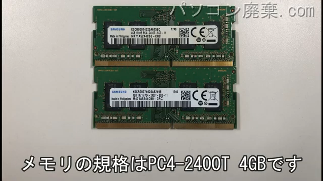 GALLERIA GKF1060GFに搭載されているメモリの規格はPC4-2400T