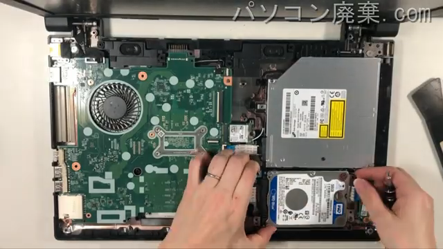 VJV25F-1(PC-VJV25FBGS311)のHDD(SSD)の場所です