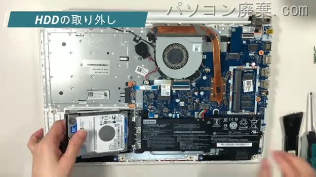 PC-GN164JDAFのHDD（SSD）の場所です