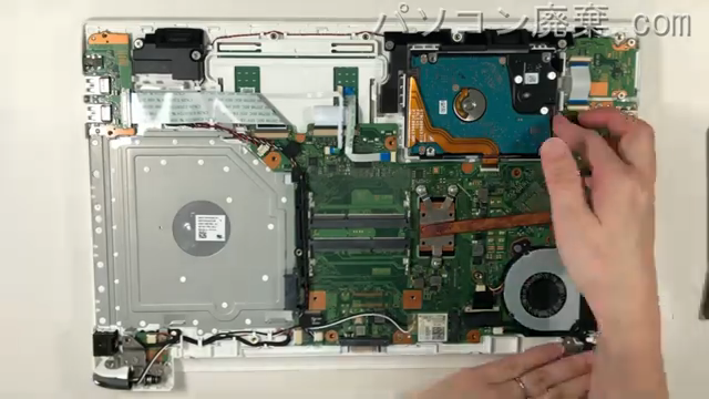 T75/BWS(PT75BWS-BJA3)のHDD(SSD)の場所です