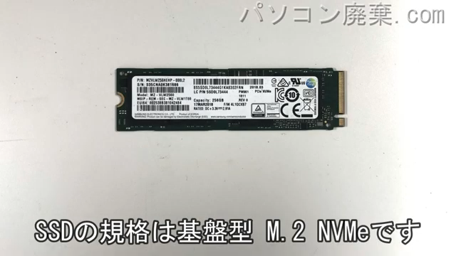 MB-F576SD-M2SH2搭載されているハードディスクはNVMe SSDです。