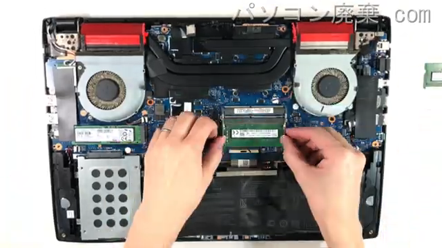 ROG Strix GL502V(GL502VS-FY353T)のメモリの場所