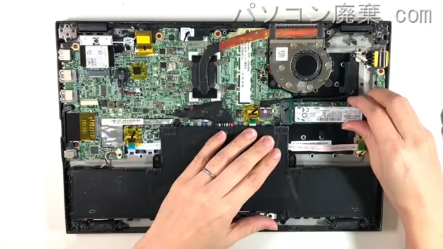 LAVIE Hybrid ZERO HZ550/DAB(PC-HZ550DAB)のHDD(SSD)の場所です