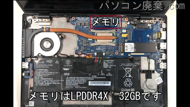 SX14(VJS1441)のメモリの場所