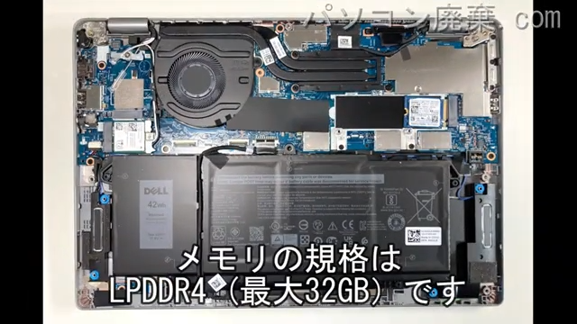 Latitude 5320（P138G）に搭載されているメモリの規格はLPDDR4