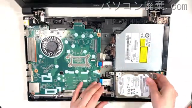VersaPro VE-5 PC-VKL23EZG5のHDD(SSD)の場所です
