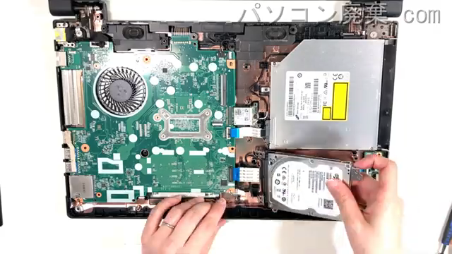 VersaPro VKL20F-1 VKL20FB6S4R1のHDD(SSD)の場所です