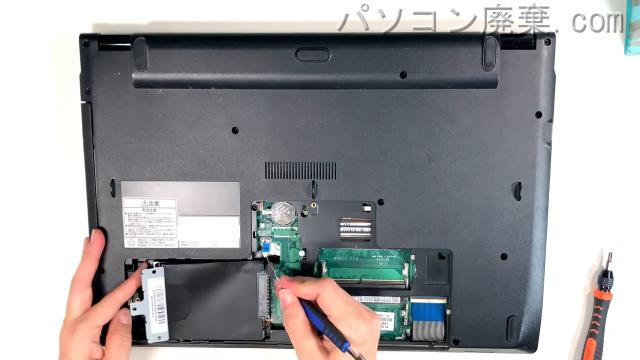 LAVIE PC-NS350HARのHDD(SSD)の場所です