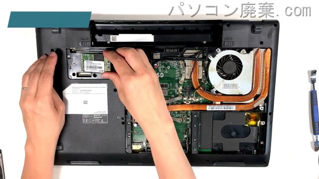 GALLERIA QF860HEのHDD(SSD)の場所です