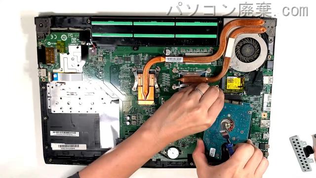 MS-16J6のHDD(SSD)の場所です