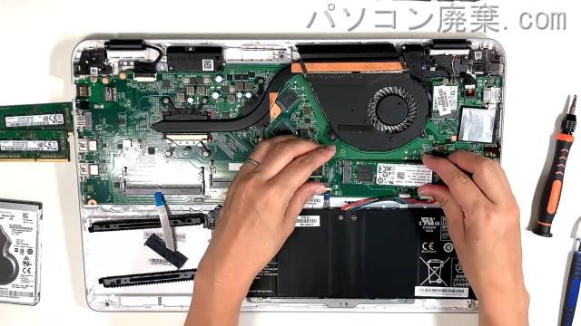 Diginnos Critea VF-HEKSのHDD(SSD)の場所です