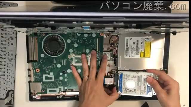 PC-VKT23FBGS3R1のHDD(SSD)の場所です