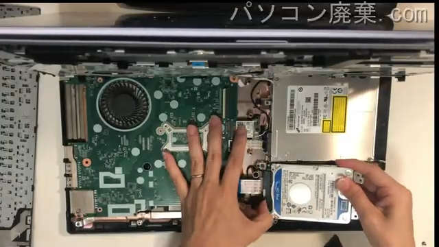 PC-VKT23FBGS3R1のHDD（SSD）の場所です