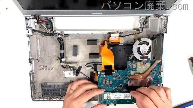Let's note CF-LX6E27LCのHDD(SSD)の場所です