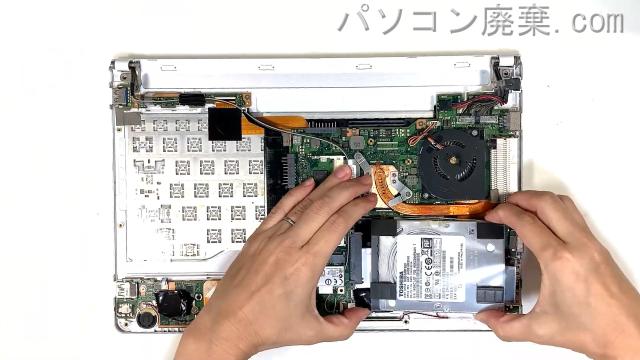 LIFEBOOK SH90/P FMVS90PWD1のHDD(SSD)の場所です