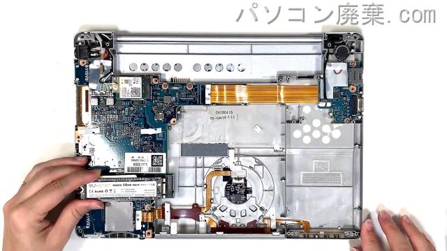 Let's note CF-SZ6Y22VSのHDD(SSD)の場所です