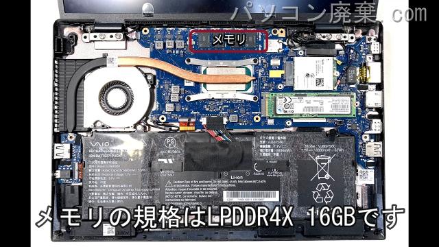 VAIO Pro PJ VJPJ218000984に搭載されているメモリの規格はLPDDR4X