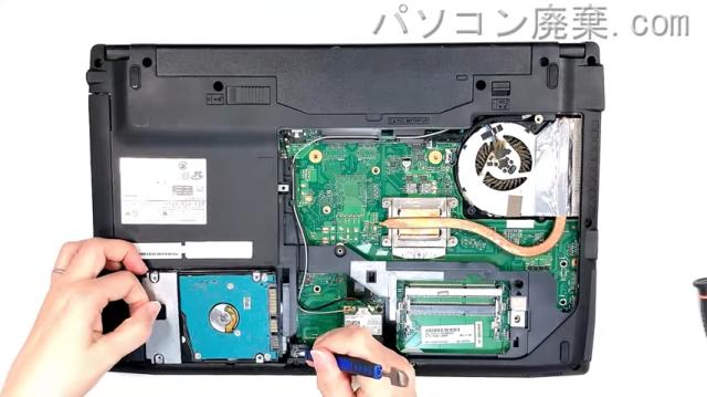 LIFEBOOK AH53/R FMVA53RBのHDD(SSD)の場所です