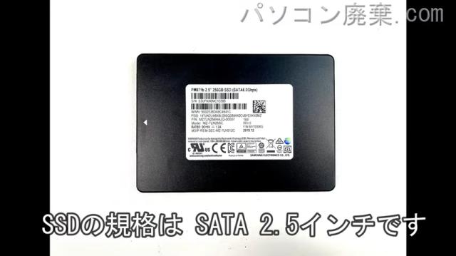 LIFEBOOK A579/B FMVA64002搭載されているハードディスクはSSD(SATA2.5)です。