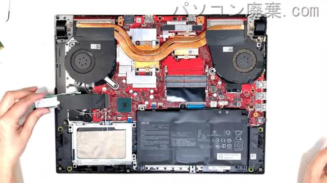 ROG Strix G15 G531GT (G531GT-I5G1650N144)のHDD(SSD)の場所です
