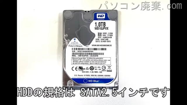 OZZIO GT76710G96SD17T搭載されているハードディスクはHDD(SATA2.5)です。