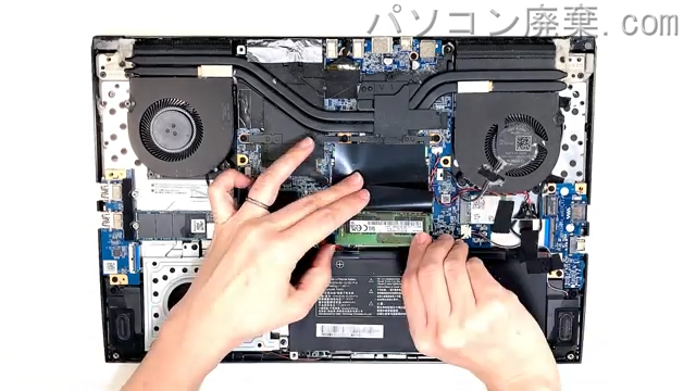 Diginnos GALLERIA GCL 1650TGF200のメモリの場所