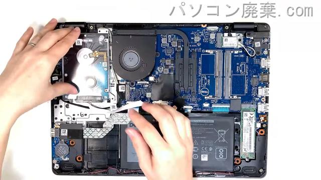 Vostro 3480(P89G)のHDD(SSD)の場所です