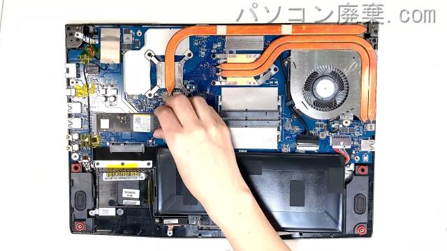 MS-16R6のHDD(SSD)の場所です