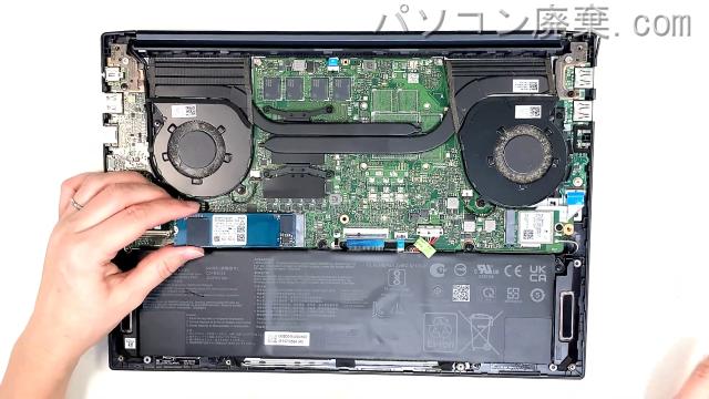 Vivobook Pro 14 OLED M3401QのHDD(SSD)の場所です