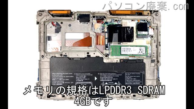 TOUGHBOOK CF-20 CFE5193VJのメモリの場所