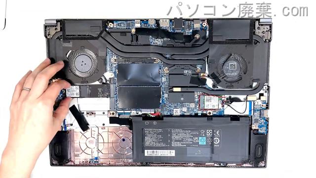 Diginnos GALLERIA RL5C-R35のHDD(SSD)の場所です