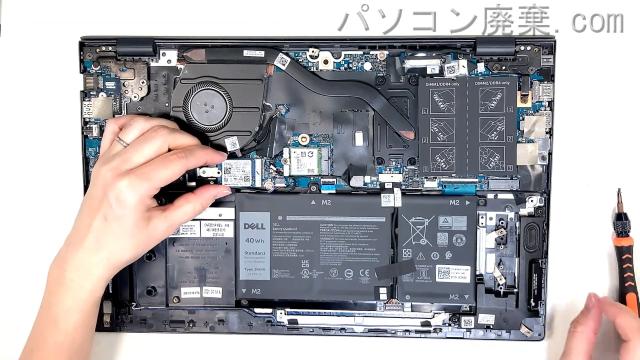 Vostro 5502(P102F)のHDD(SSD)の場所です