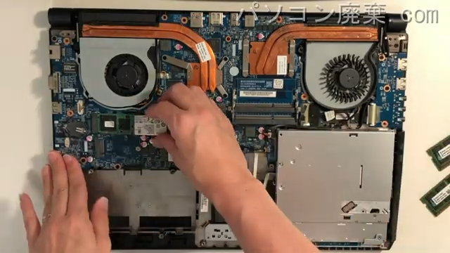 LEVEL N150RFのHDD(SSD)の場所です
