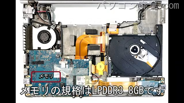 Let's note CF-LX6RDGVSのメモリの場所