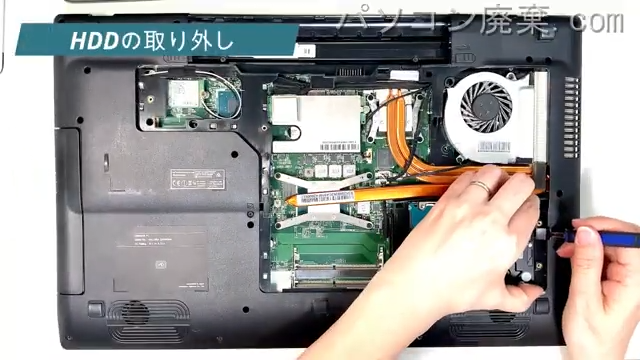 Diginnos GALLERIA QSF960HGのHDD(SSD)の場所です
