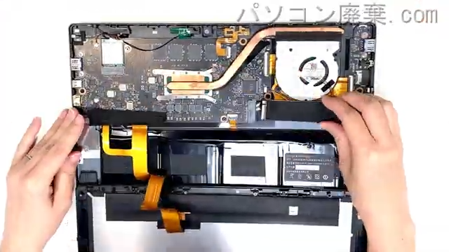 T1のHDD(SSD)の場所です
