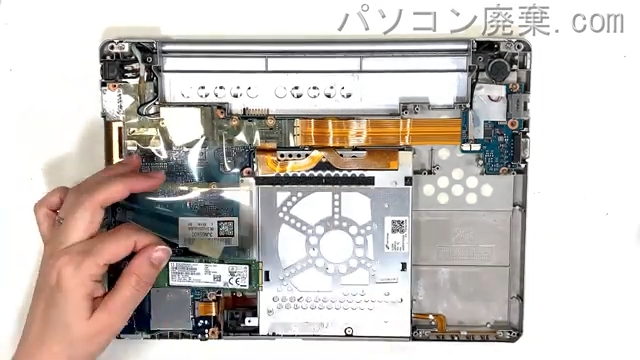 Let's note CF-SZ6P21LCのHDD(SSD)の場所です