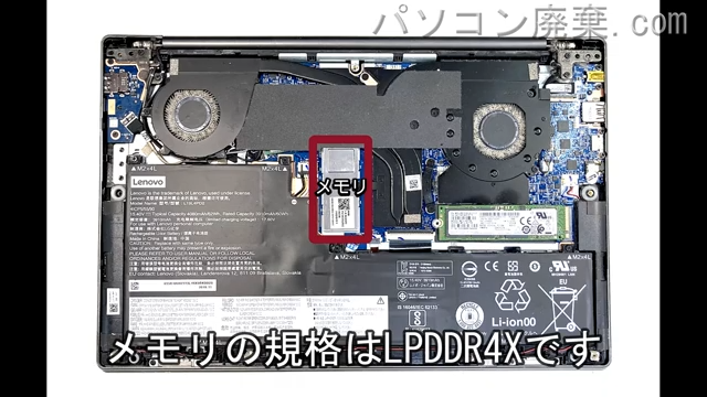 YOGA S740-14IILのメモリの場所