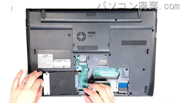 LAVIE Note Standard PC-NS750HALのHDD(SSD)の場所です